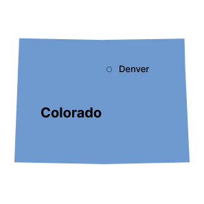 colorado map image - areacode.world