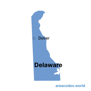 delaware map image - areacode.world