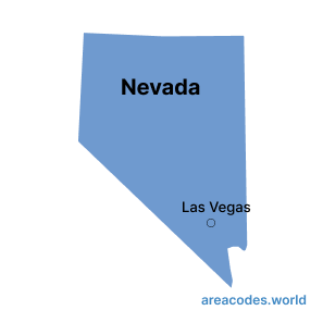 Nevada map image - areacode.world