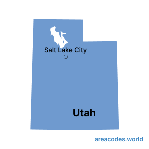 Utah map image - areacode.world